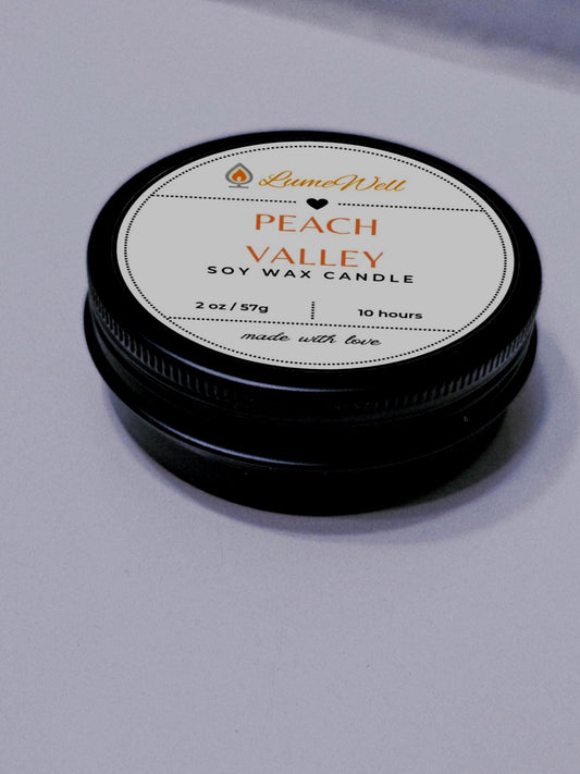 Peach Valley Candle – Mini 2oz Soy Wax