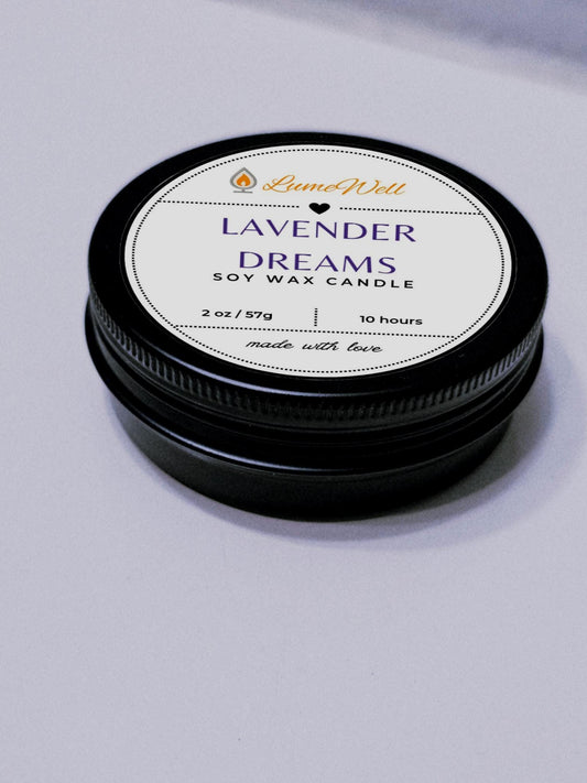 Mini Candle Duo – Peach Valley & Lavender Dream