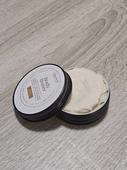 Vanilla Almond Body Butter – 2 oz Plant-Based, Sensitive Skin Friendly