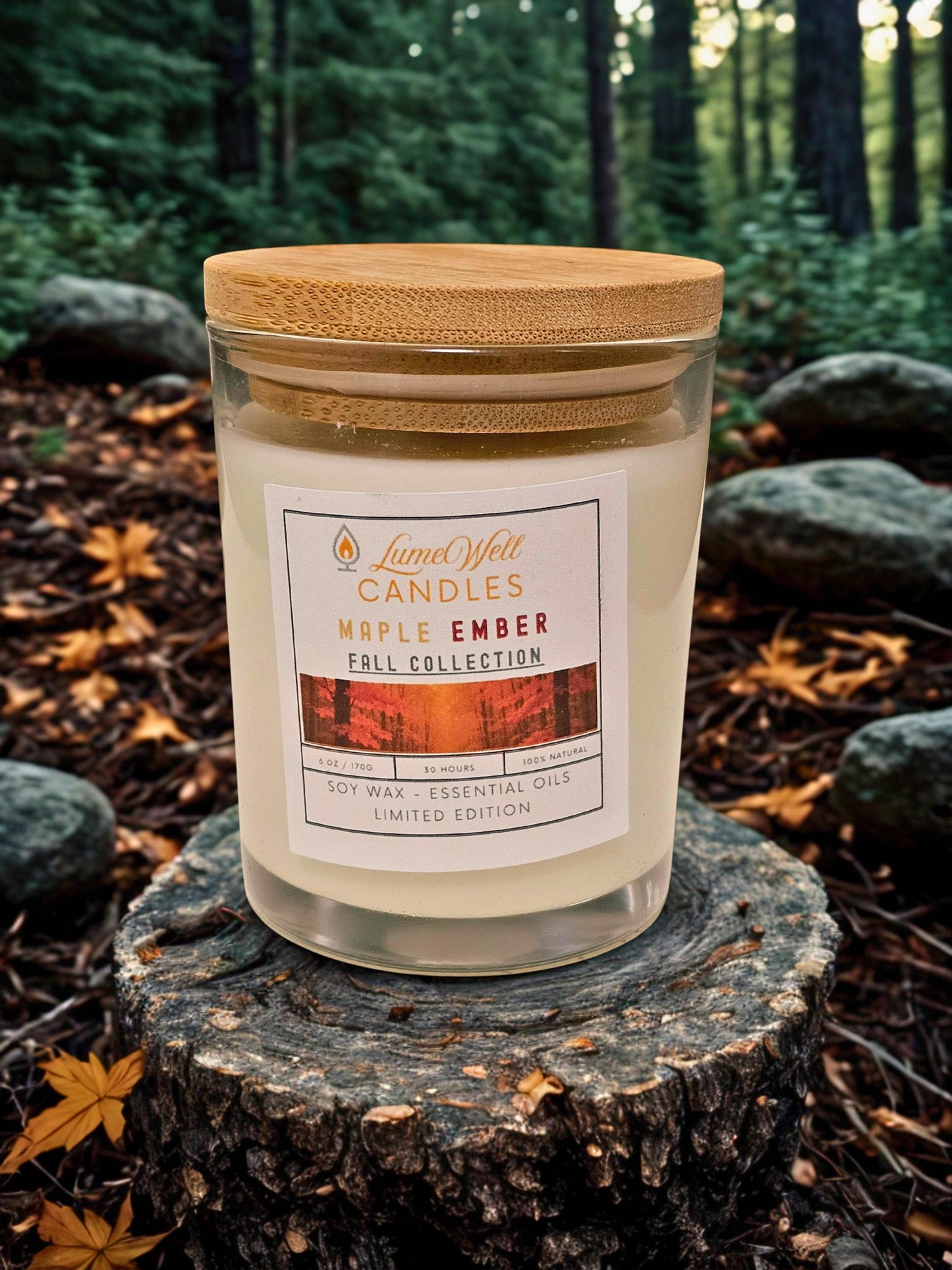 Maple Ember Candle – 6oz Soy Wax