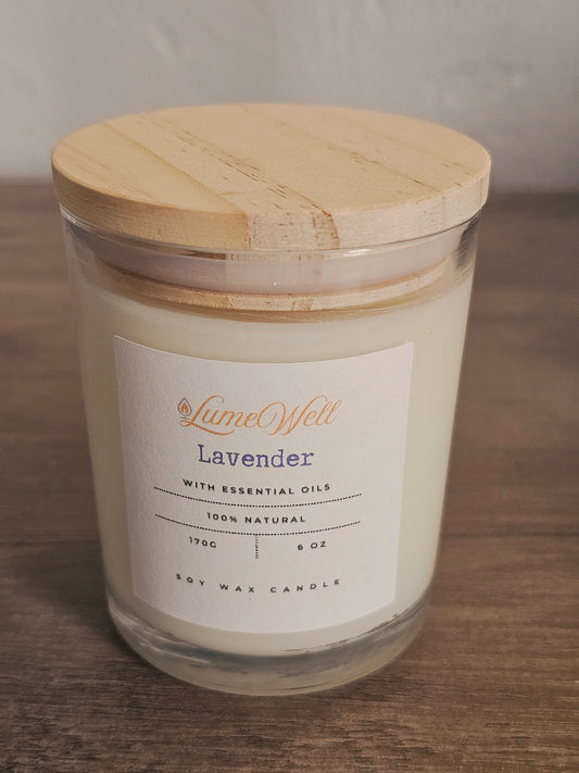 Lavender Soy Candle – 6 oz Natural Wax