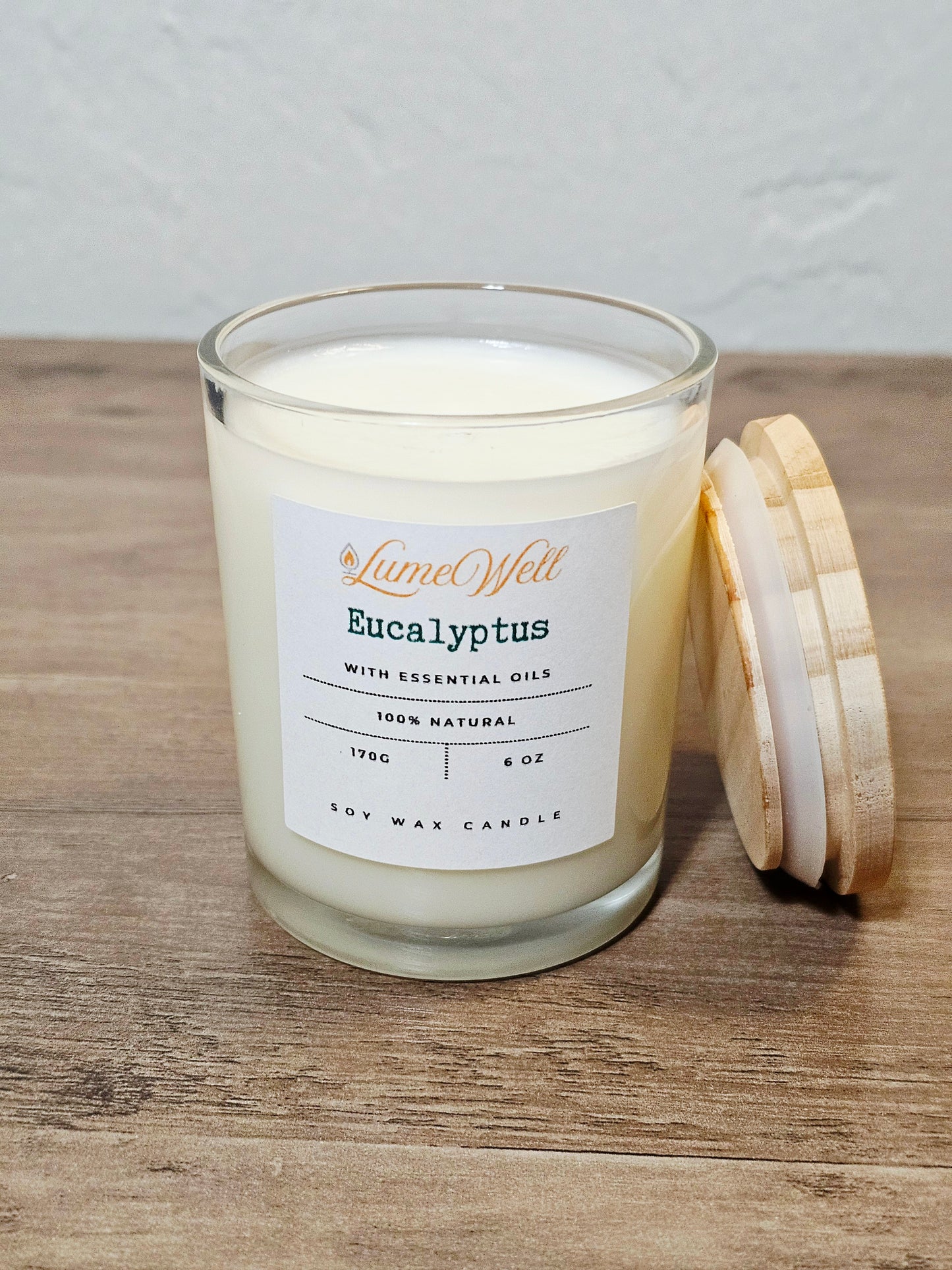 Eucalyptus Soy Candle – 6 oz Natural Wax