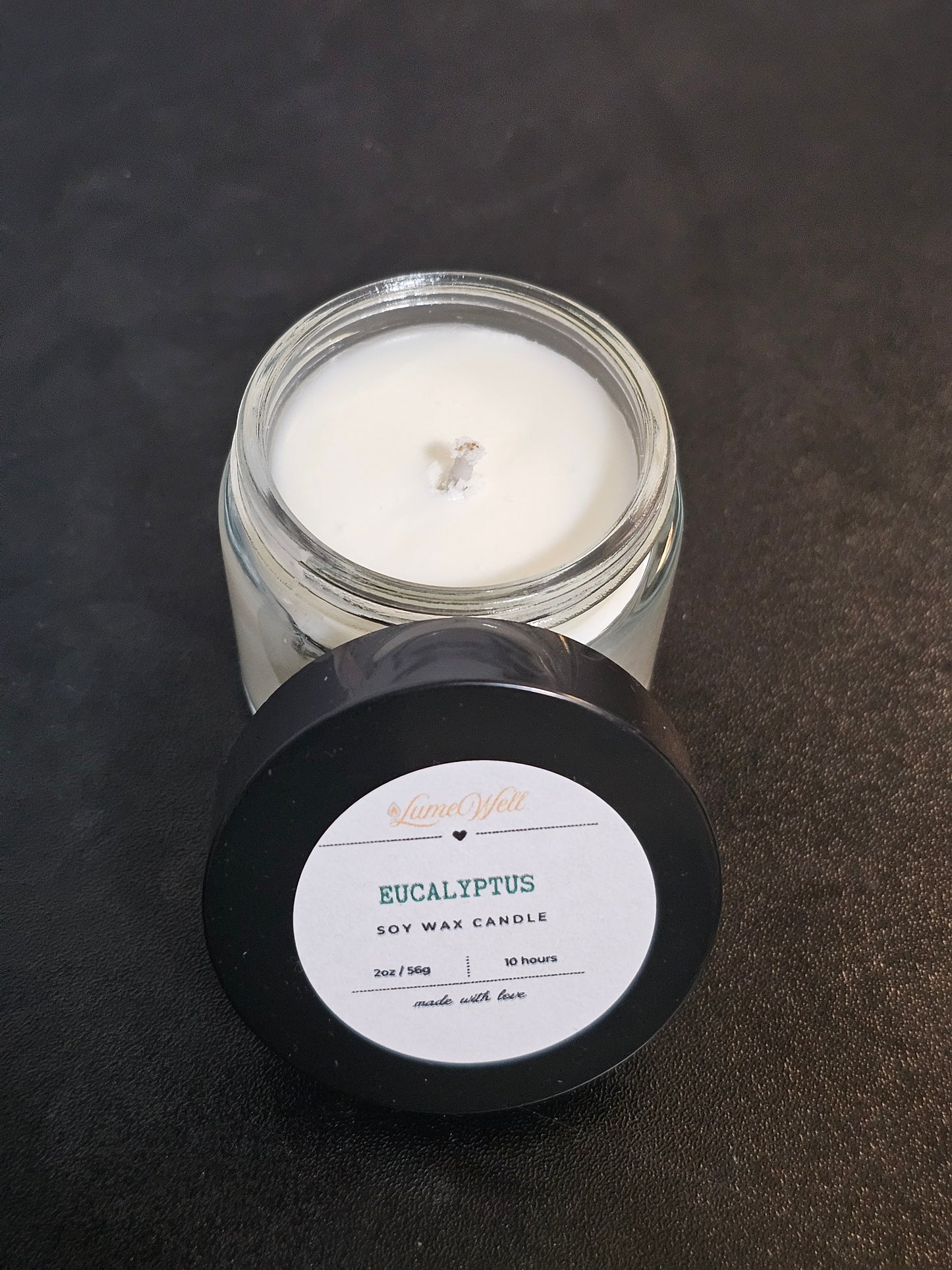 Eucalyptus Soy Candle – 2 oz Natural Wax