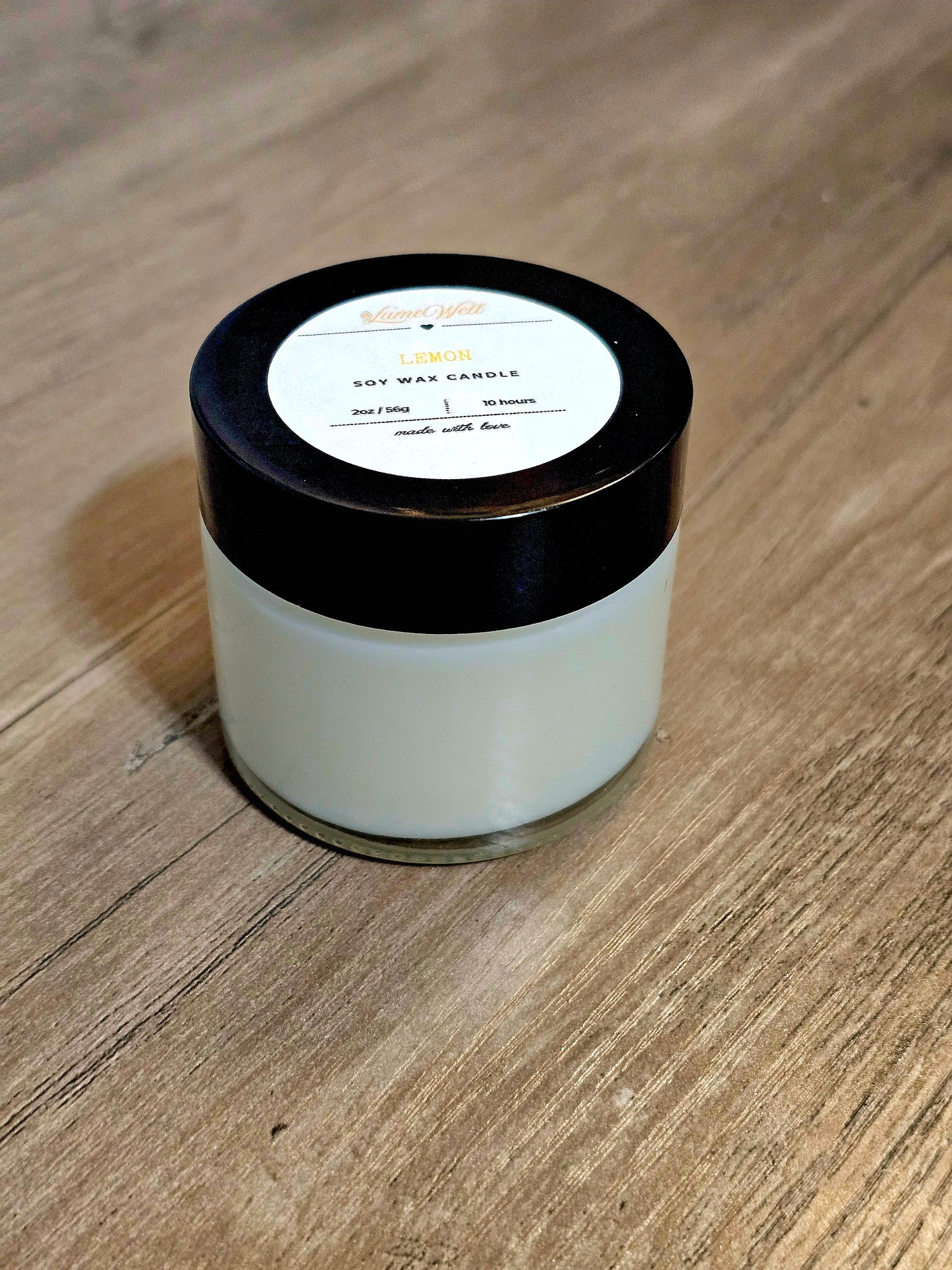 Lemon Soy Candle – 2 oz Natural Wax
