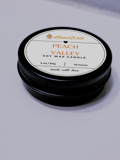 Mini Candle Duo – Peach Valley & Lavender Dream