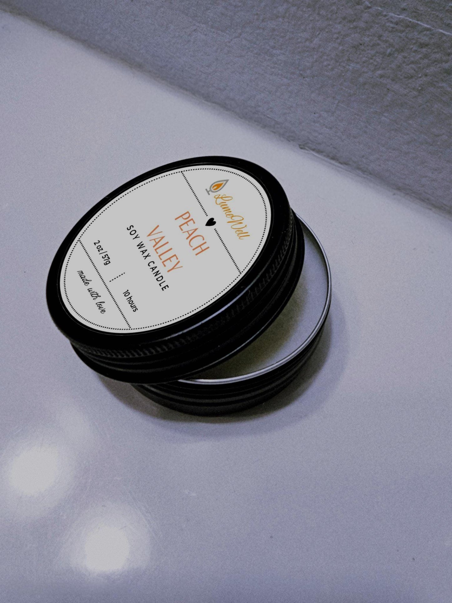 Peach Valley Candle – Mini 2oz Soy Wax