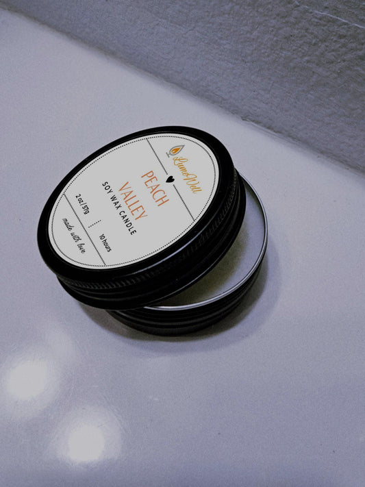 Peach Valley Candle – Mini 2oz Soy Wax