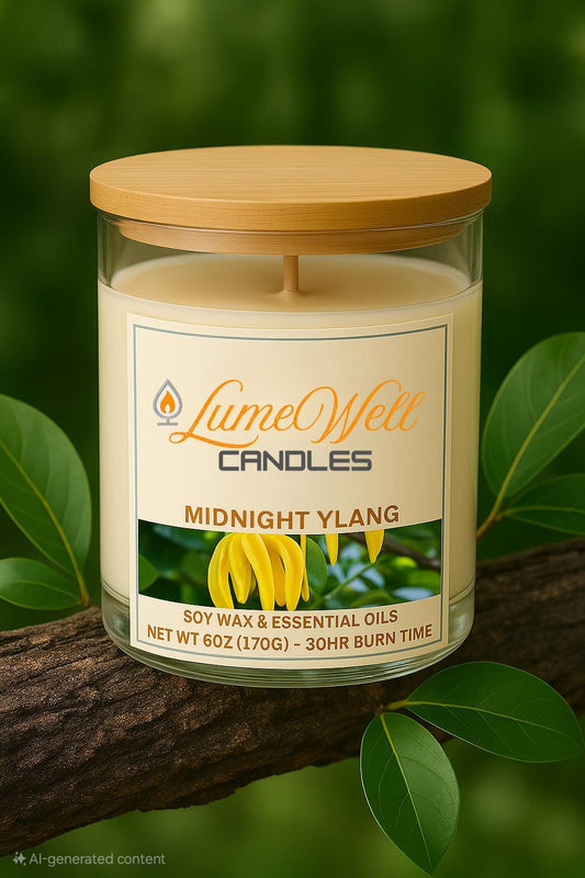 Midnight Ylang-Ylang Candle – 6oz Natural Soy Wax
