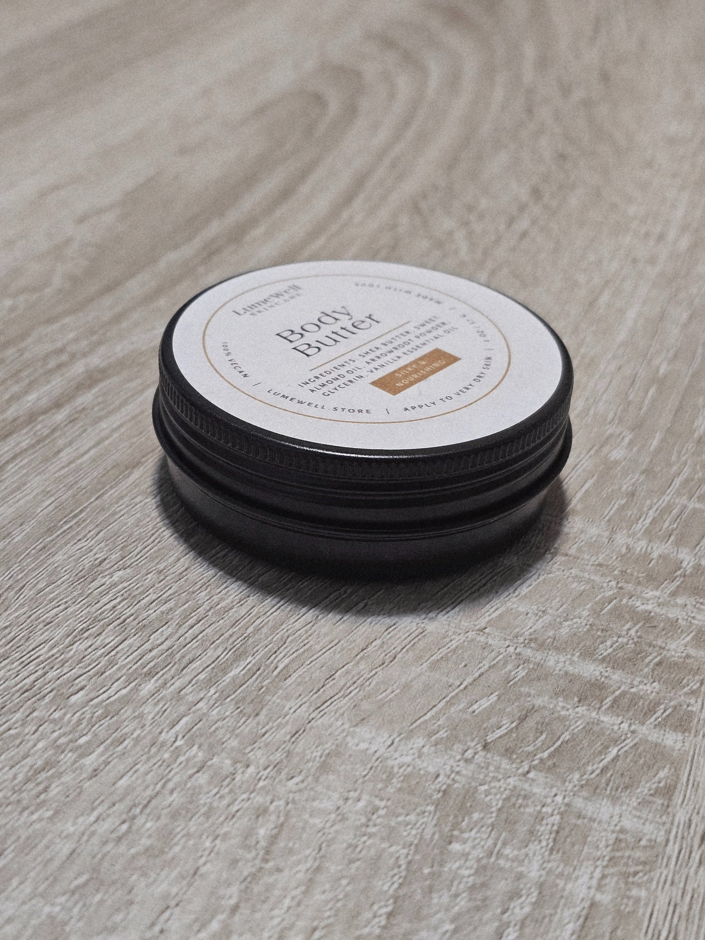 Vanilla Almond Body Butter – 2 oz Plant-Based, Sensitive Skin Friendly