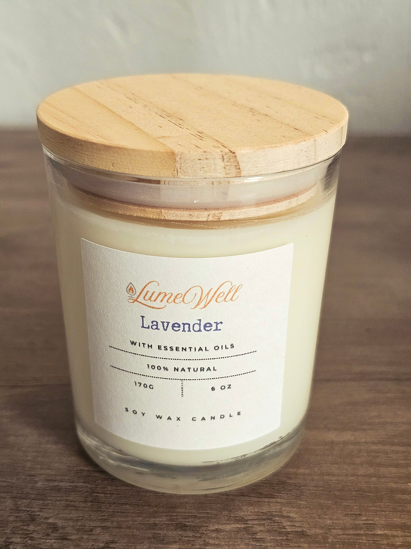 Lavender Soy Candle – 6 oz Natural Wax